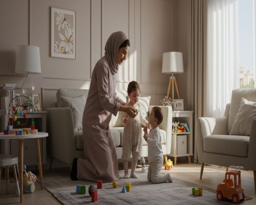 مربية اطفال غرب الرياض